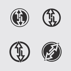 Abstract Arrow Logo Vector Design