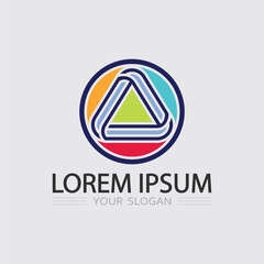 Corporate Arrow Logo in Line Style Symbol Logo arrow design stock icon sign