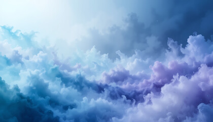 Watercolor Abstract Landscape with Soft Fluid Shapes