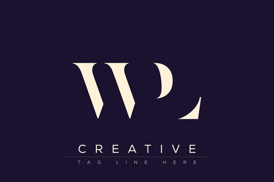 WPL abstract letter logo design. This logo is designed by three abstract letters.