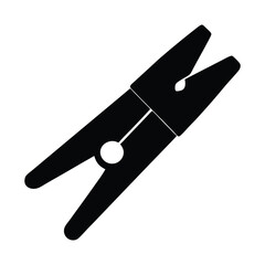 clothes shaker clip silhouette vector illustration.