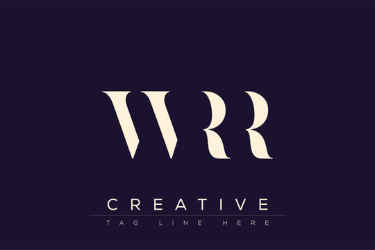 WRR abstract letter logo design. This logo is designed by three abstract letters.