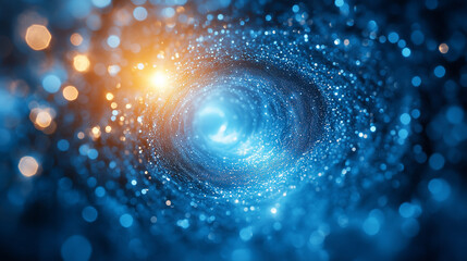 Epic cosmic galaxy with glowing nebula and stars, deep space universe background, science fiction astronomy concept, infinite cosmos, futuristic and mystical atmosphere