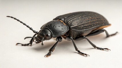 Carrion Beetle on studio background