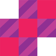 Abstract Checkerboard Pattern in Red and Purple