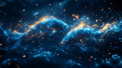 Epic cosmic galaxy with glowing nebula and stars, deep space universe background, science fiction astronomy concept, infinite cosmos, futuristic and mystical atmosphere