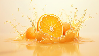 orange juice splash isolated on white background watercolor splash cloud transparent png