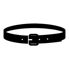 Stylized Black Leather Belt with Silver Buckle for Fashion and Function