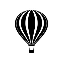 Fototapeta premium hot air balloon on white background .svg