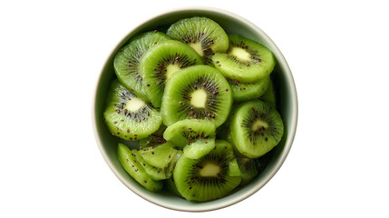 Fresh Sliced Kiwis in a Bowl Healthy Vitamin C Fruit Dessert Snack Food Photography