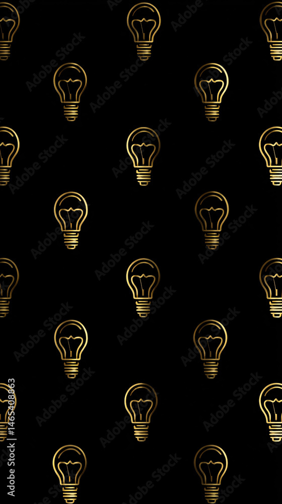 Aufkleber repeated lightbulb icon showing minimal idea concept --profile duwxuuu