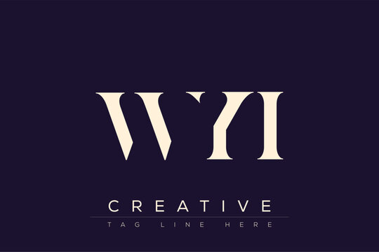 WYI abstract letter logo design. This logo is designed by three abstract letters.