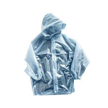 Clear raincoat for wearing during the rainy season