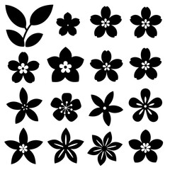 Cherry blossom icons 