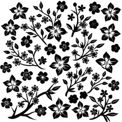 Cherry blossom icons 