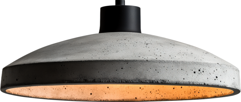 Modern Concrete Pendant Light Fixture