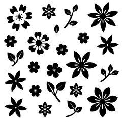 Cherry blossom icons 