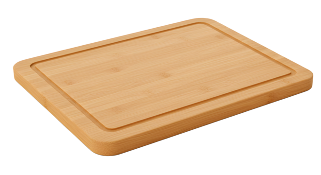 Bamboo Cutting Board White Background, Transparent PNG