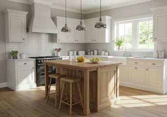 Modern kitchen interior with window kitchen house
