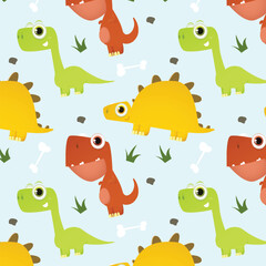 dinosaur pattern vector design illustration	