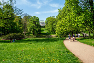 gardens in summer, Warsaw ,outdoor recreation