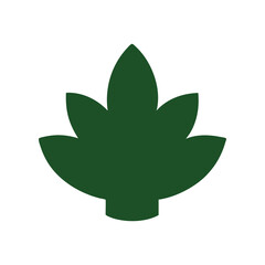 green leaf symbol
