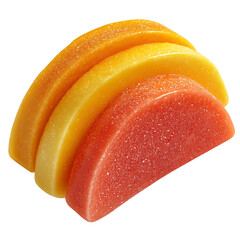 Close Up of Peach Banana Fruit Isolated on Transparent Background