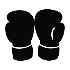A Pair of Black Boxing Gloves Ready for a Fight