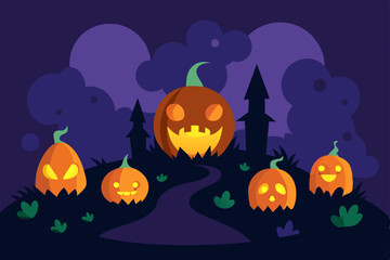 enchanted pumpkin patch where each pumpkin holds 