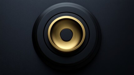 The modern table setting is elevated by this coaster's sleek black and gold aesthetic, perfect for presenting drinks