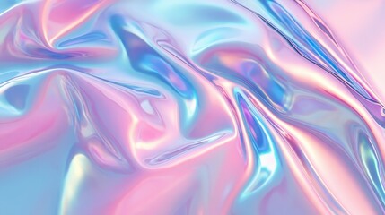 Obraz premium Colorful iridescent fabric drape