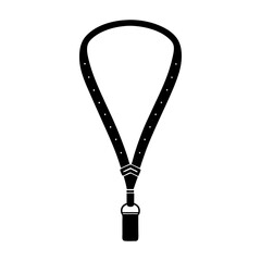 Naklejka premium Quirky Lanyard silhouette vector