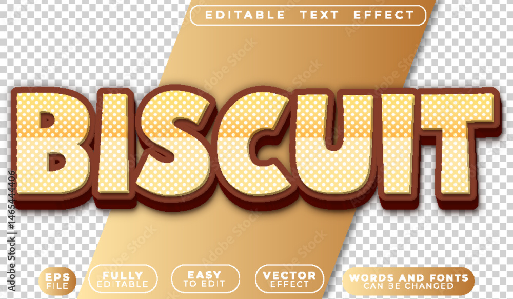 Poster biscuit cake butter sugar fully editable vector text file