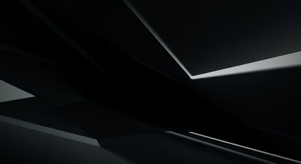 Abstract Geometric Shapes in Dark Tones (1)