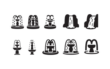 fountain waterfall icon