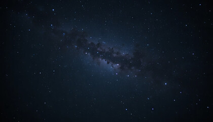 Fototapeta premium A breathtaking view showcases countless stars scattered across a deep dark sky, revealing the grandeur of the galaxy and cosmic wonders in the universe