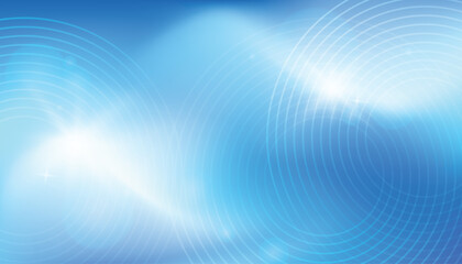abstract blue gradient background with luminous and subtle circular line patterns
