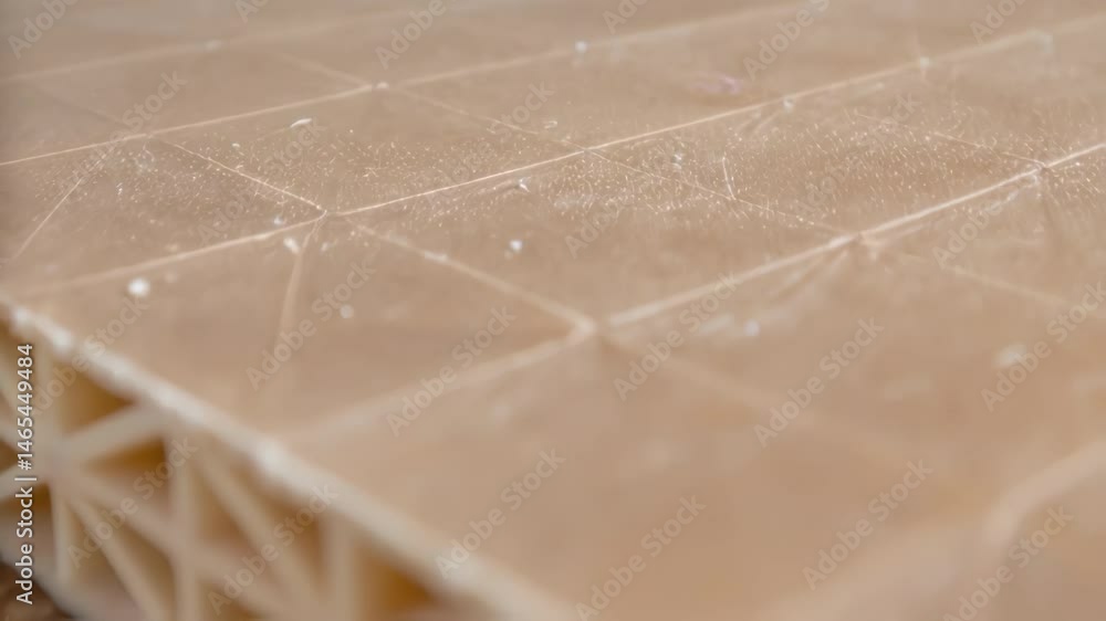 Aufkleber A closeup view of the crosssection of a composite material revealing the layered structure of resin and fibers illustrating the combination of lightweight and strength
