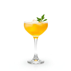 Cape codder cocktail isolated on white background