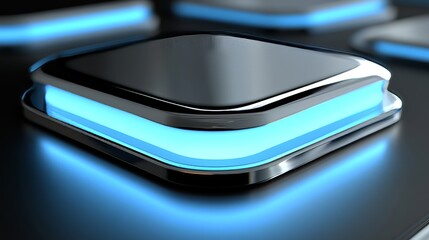 A close-up view of a sleek smartphone design reveals its modern fingerprint sensor technology