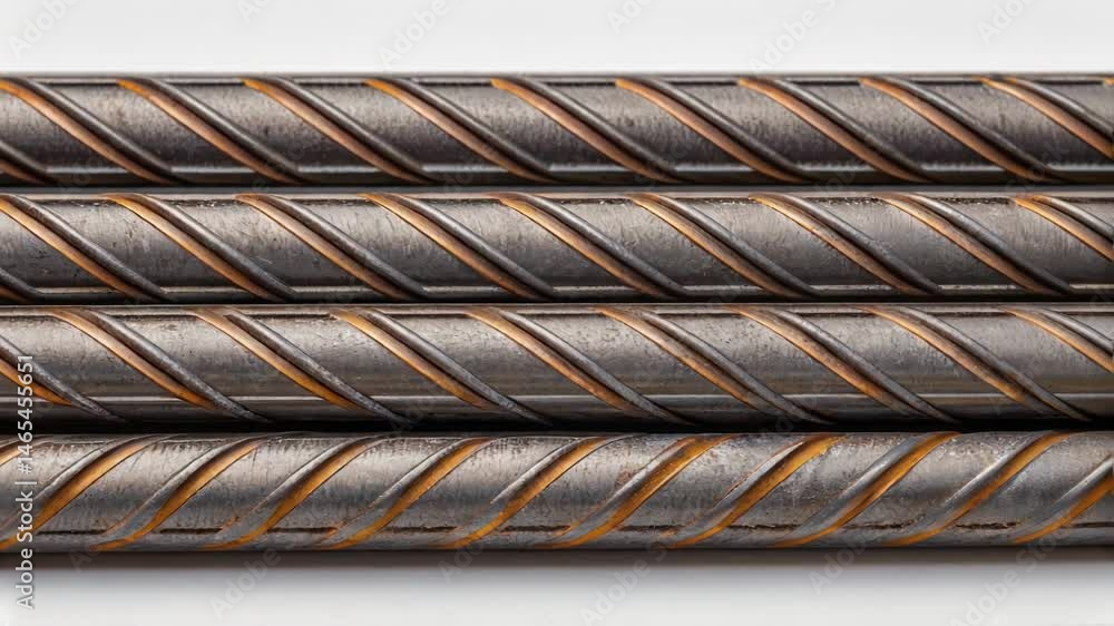 Aufkleber A medium closeup of a crosssection of rebar revealing layers of nanoengineered materials that provide structural integrity while preventing corrosion over time.