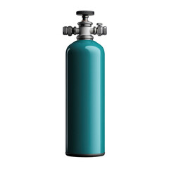 Oxygen Cylinder isolated on transparent background.