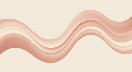 Flowing ribbons in blush harmony