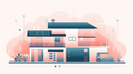 Modern Smart Home Exterior