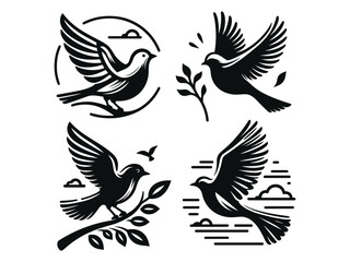 Obraz premium Bird Vector Icon Pack