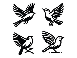 Fototapeta premium Bird Vector Icon Pack