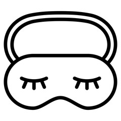 Eye Mask  Icon Element For Design