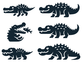 Crocodile Vector Icon Pack