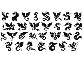 Fototapeta premium Dragon Vector Icon Pack