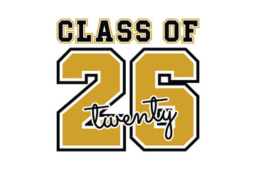 Class of 2026 vector, Class of 2026 vector illustration. Editable class of 2026 typography design vector